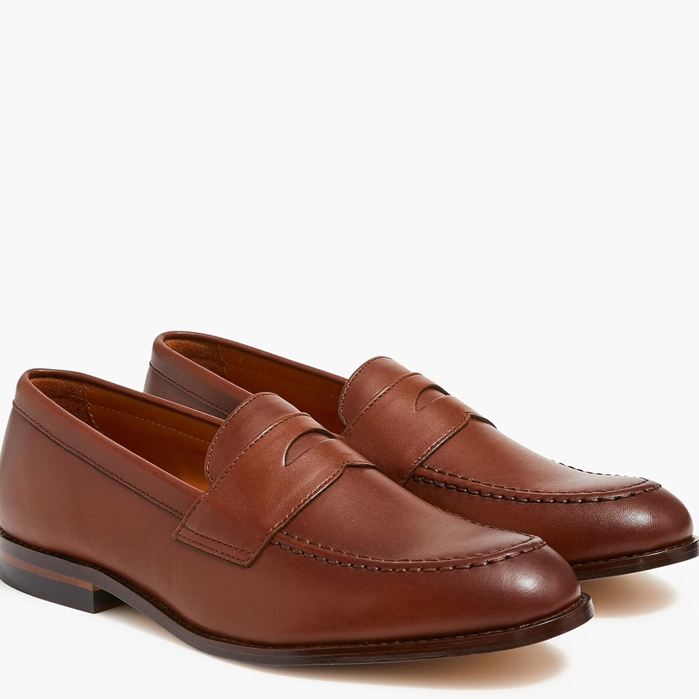 J. CREW Classic penny loafers in Burnished Brown Size 12 M $198 NWOB BW677